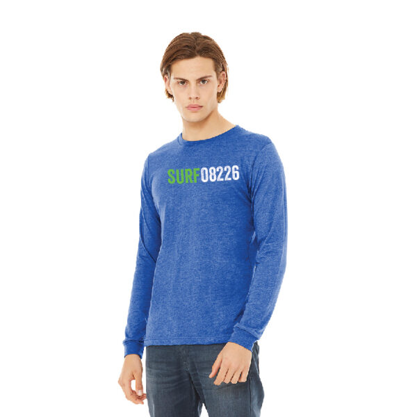 OCNJ Surf 08226 Long Sleeve T-Shirt (Blue)